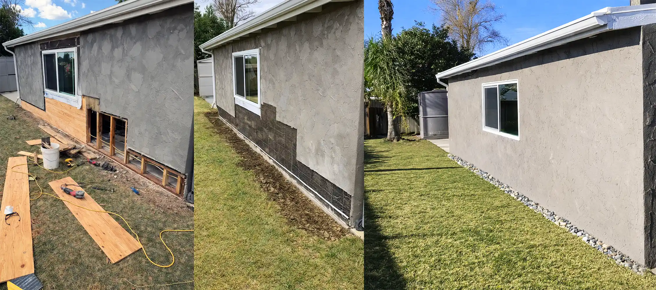 Before & After: Wood Wall Repair San Diego, CA